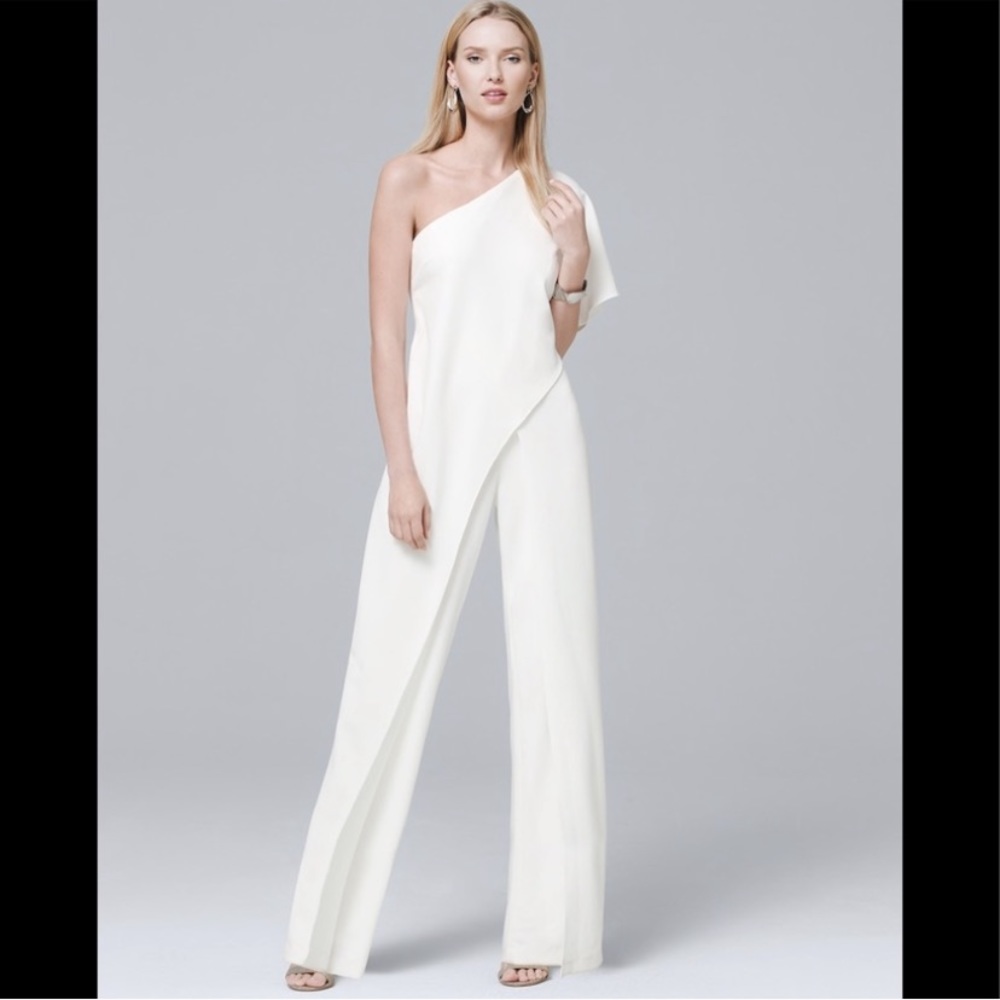 Adrianna Papell One Shoulder Jumpsuit